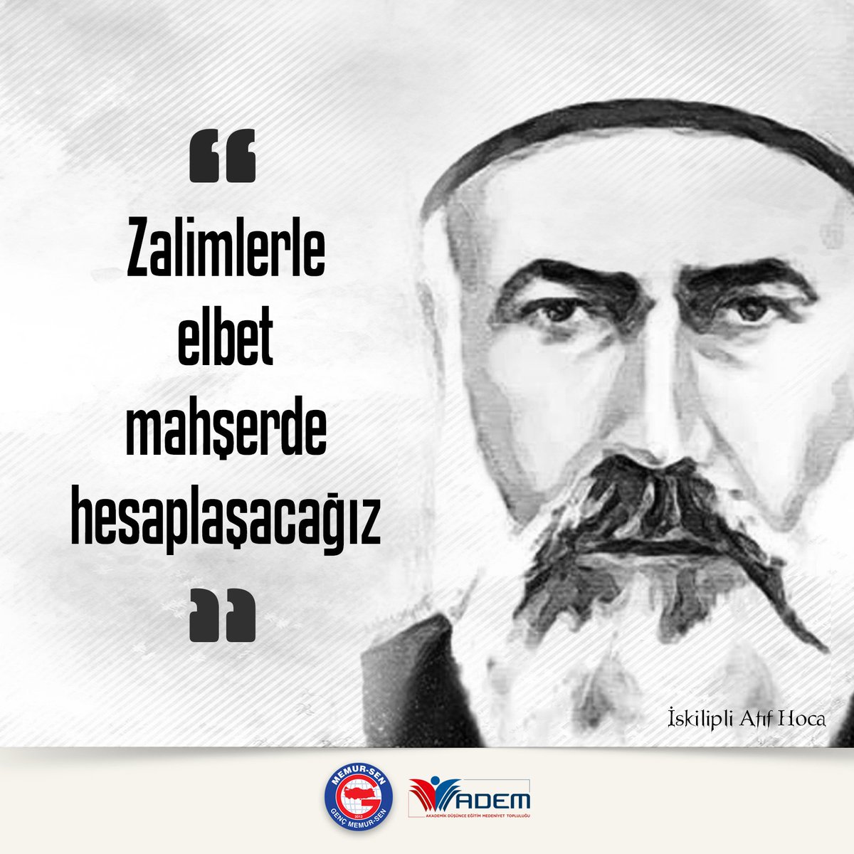 gencmemursen's tweet photo. Şapka Kanunu’na muhalefet ettiği için İstiklâl Mahkemeleri tarafından idam edilen #iskilipliatıfhoca yı şehadetinin 92.sene-i devriyesinde rahmetle  yâd ediyoruz.

"Sehpalarında sarıkla sallandığımız
Sabahlara sorun bizi"
#İskilipliAtıfHoca
#ŞubatınAdıŞehadet https://t.co/8ZlNtRHGoW