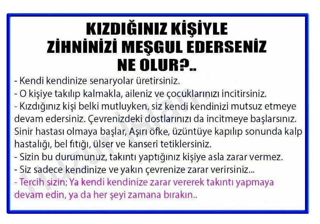 Dostlara ve kardeşlere tavsiyemdir;

‘Affet, Yüreğinin Üzerindeki Yükü Hafiflet...’