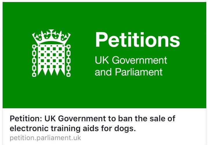 marcthevet's tweet photo. 'PETITION: UK Gov to ban sale of electronic training aids for dogs' Pls SIGN &amp; SHARE this petition: https://t.co/NFnbJ3ReKo #BanShockCollars https://t.co/wyaiSqvDFB