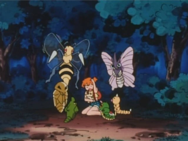 モアタ カスミちゃん虫苦手っていうけど 4話でカイロスに無反応でバタフリーパラスパラセクトコンパン ストライクも平気だと苦手じゃないほうが多いんじゃない モルフォンは忘れた