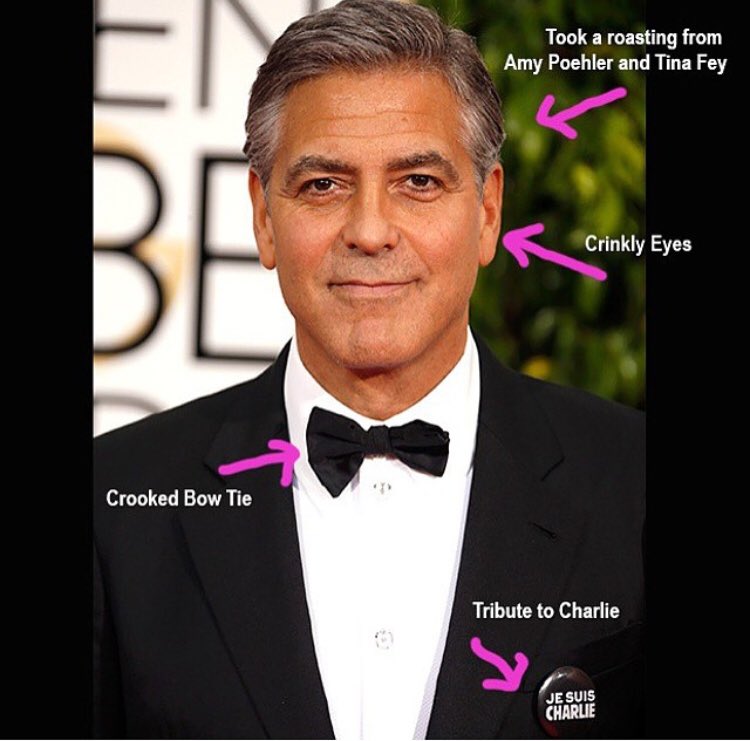 #GeorgeClooney #GoldenGlobes