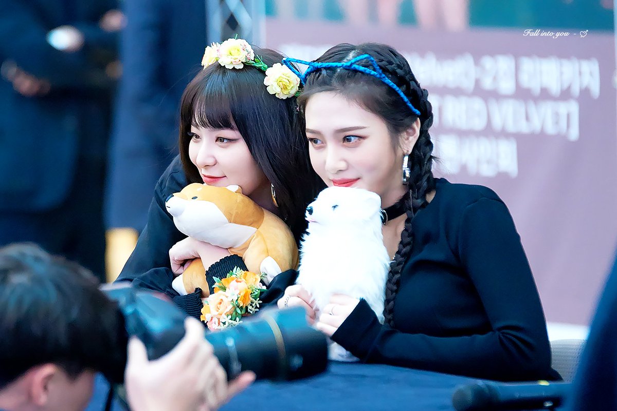 fall_into_you_'s tweet photo. 180204 #레드벨벳 #슬기 #조이 https://t.co/KKj1PVOWrz