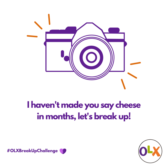 jijing_team's tweet photo. This camera used to be your most prized possession. No more love for it? It's time to break up with it.
Post a link to your ad on https://t.co/BM0ksGzxMq here to stand a chance to win a FREE Top Ad to boost your ad! #OLXBreakUpChallenge #Valentine https://t.co/SwSya1WkVa