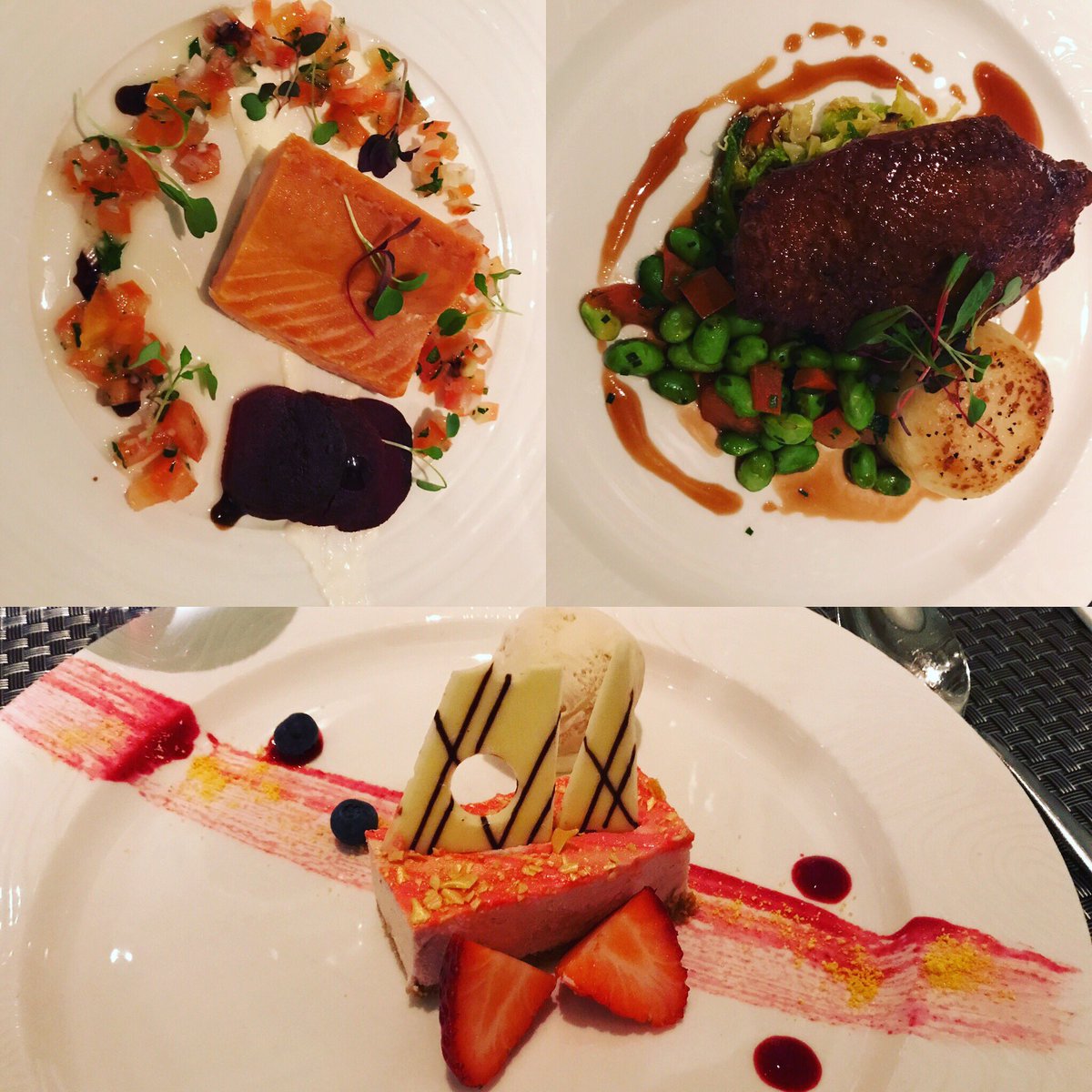 Londinners's tweet photo. Thanks @WaldorfHilton_ #thehomage really recomment this menu of salmon,duck and cheescake under £35!Perfect for #pretheatre or #datenight https://t.co/E6OqzkFZLM