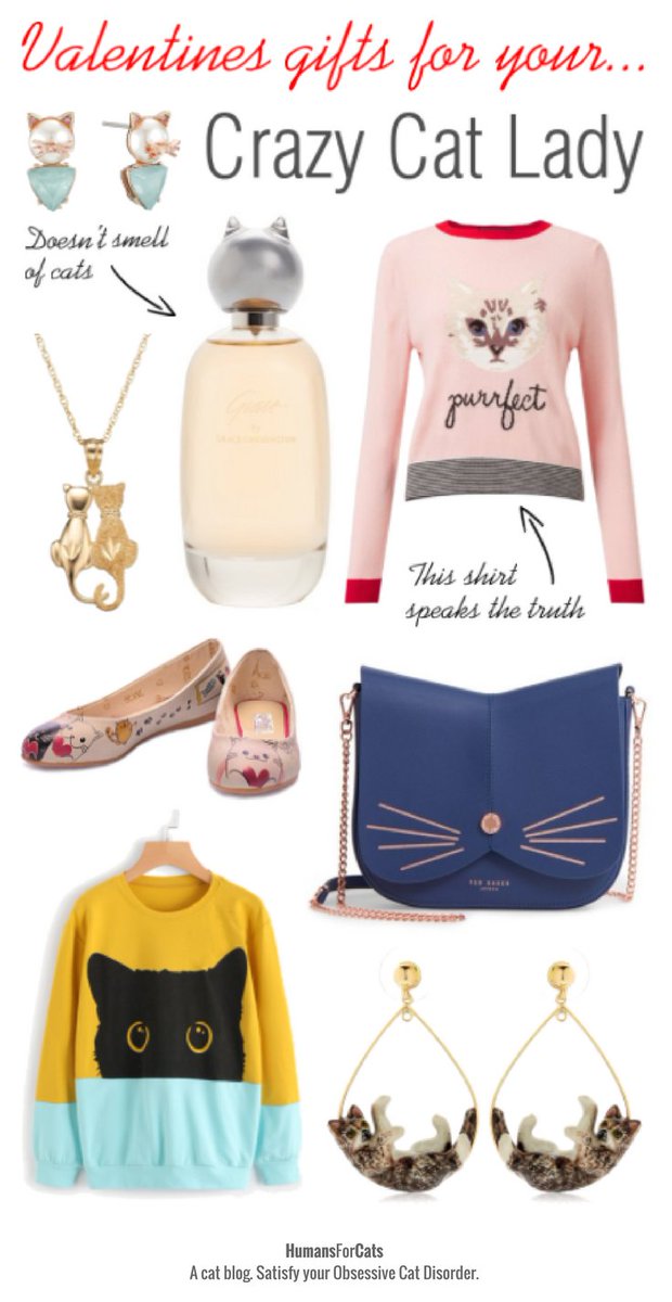 HumansForCats's tweet photo. Valentines gift ideas for your Crazy Cat Lady https://t.co/ZdLXxlV6sJ https://t.co/9ajgMJcs0N