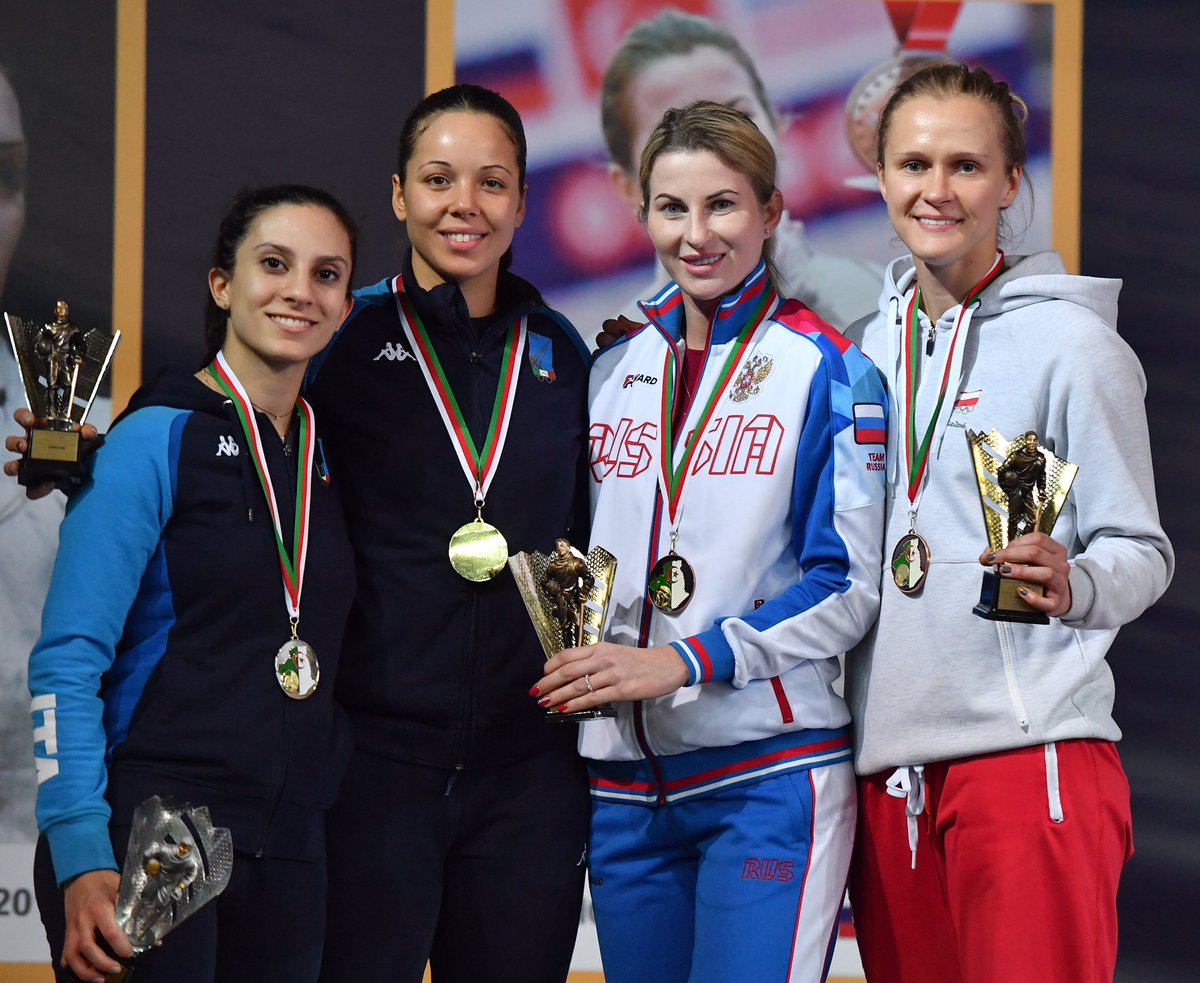 . <a href="/volpialice/">Alice Volpi</a> wins the women's foil #worldcup in #Algiers2018! 
⚔️📲 Full results here: fie.org/competitions/2…