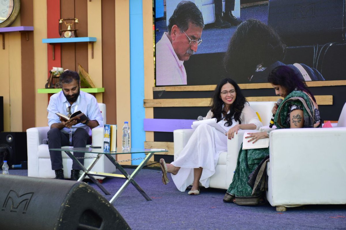 timeslitfestblr's tweet photo. How does one become a fantasy writer? Authors @krisudayasankar and Prayaag Akbar talk about mythology, fiction, fantasy and more at the @timeslitfestblr, presented by @ACTFibernet
#ACTTimesLitFest #TimesLitFestBLR https://t.co/SzvmV2AS86