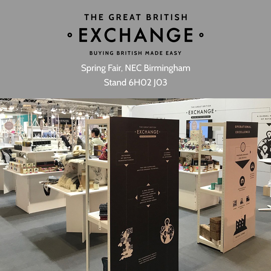 All ready at <a href="/SpringAutFair/">Spring & Autumn Fair</a> for a busy 5 days! Come and join us at stand 6H02 J03 to view a range of great British made products 🇬🇧 #springfair #britishmade #tradeshow