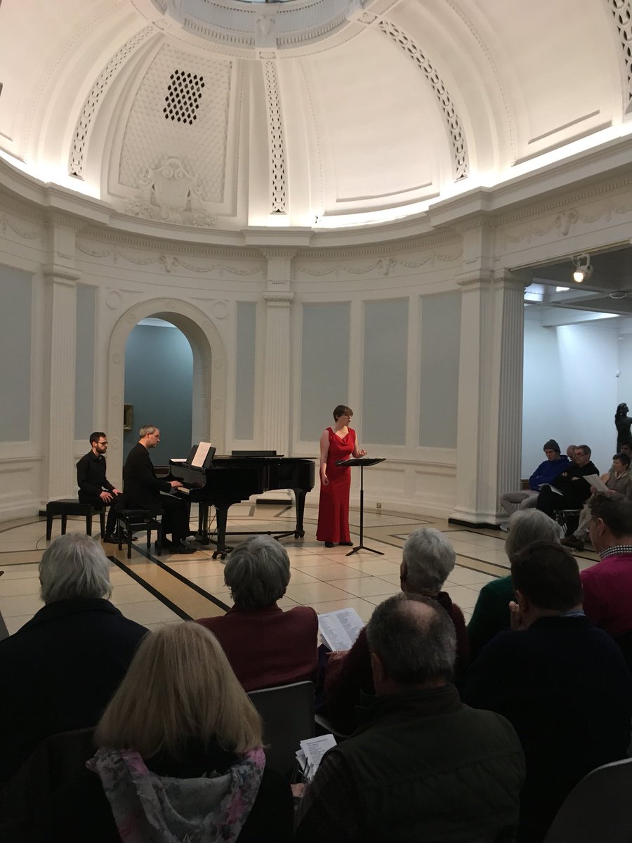 DMulrooney's tweet photo. Exciting 2 b here @TheHughLane hearing #ElizabethHilliard sing #WBYeats poetry set by #ChristopherFox #SweetDancer https://t.co/C8zKXTQrup