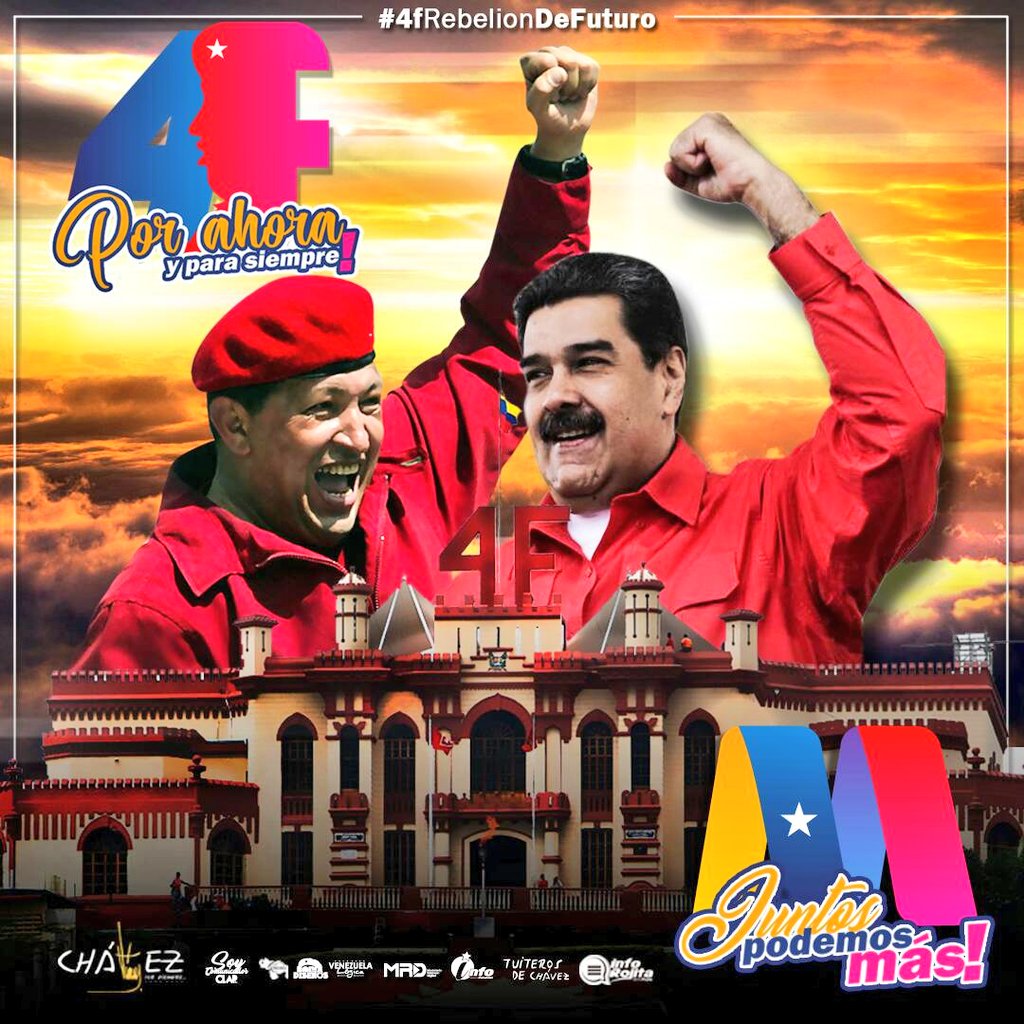 El espíritu patriota de aquel #4F sigue intacto en el pueblo que hoy acompaña a su presidente <a href="/NicolasMaduro/">Nicolás Maduro</a> para alcanzar la VICTORIA! #4Feb #4FRebeliónDeFuturo