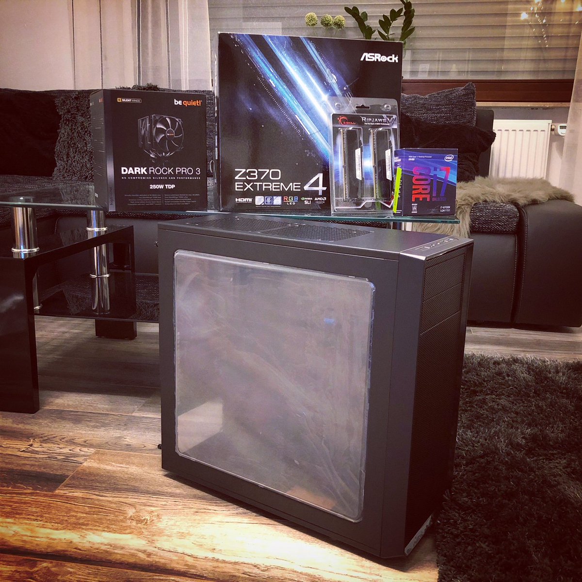 VEELIT_'s tweet photo. New Hardware UPGRADE is real!

Inzwischen ausgiebig getestet und sehr zufrieden bisher. Das sind Welten! Jetzt fehlt nur noch das Grafikkarten Upgrade! #intel #i7 #8700k #bequiet #gskill #asrock #high #quality #gaming #livestream #twitch #pubg #nostutter #flatexhype https://t.co/UjQaVBakv4