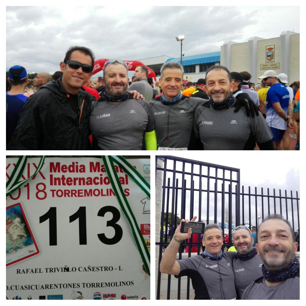 RafaelTrivi_o's tweet photo. Primera del año: acabada la #MediaMaratonTorremolinos 2018 con @SALLOZESC @HarleyBokeron @AtletasGuadalma https://t.co/f8JlOYtHHe