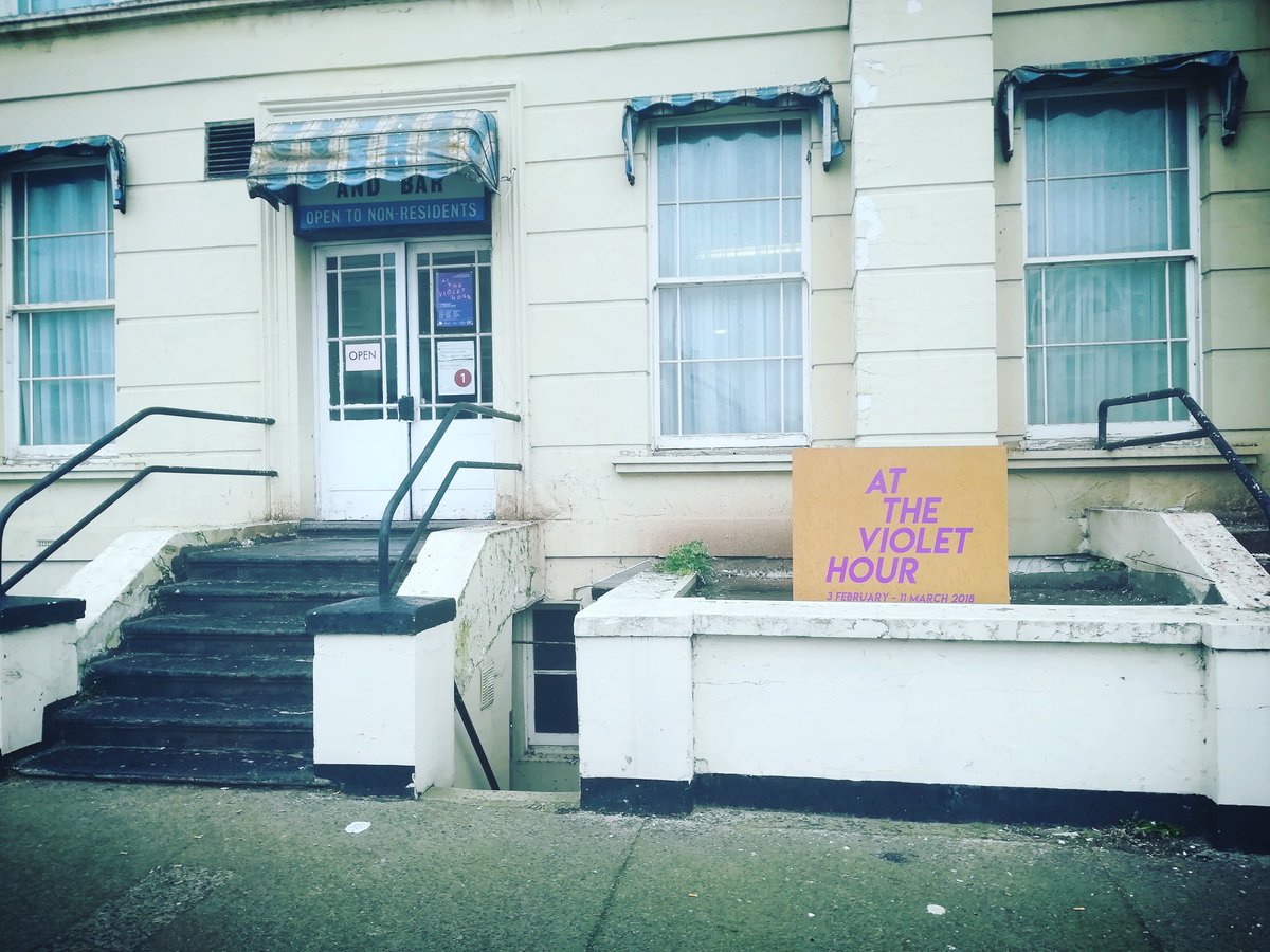 JayRechsteiner's tweet photo. 'At the Violet Hour' Open today until 6pm, curated by @ChiaraWilliams_
& @ShaunAStamp Nayland Rock Hotel #Margate
info: https://t.co/Mktj4ZpY9S @creative_enable @HauserWirth @CarlFreedman @MargateTownTeam @ARTnewsmag @an_artnews #icanconnect #attheviolethour https://t.co/YzY0z0Cicy
