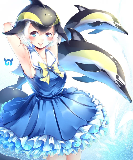 マイルカとマイルカちゃん!! 腋 #けものフレンズ 