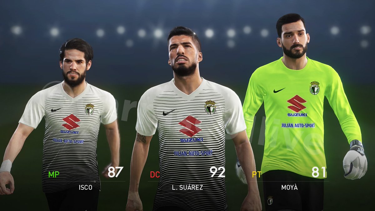 carrasco1live's tweet photo. Terminadas las equipaciones del @Burgos_CF para PES 2018! Ahora queda recrear a la plantilla https://t.co/QFD2Cps8si