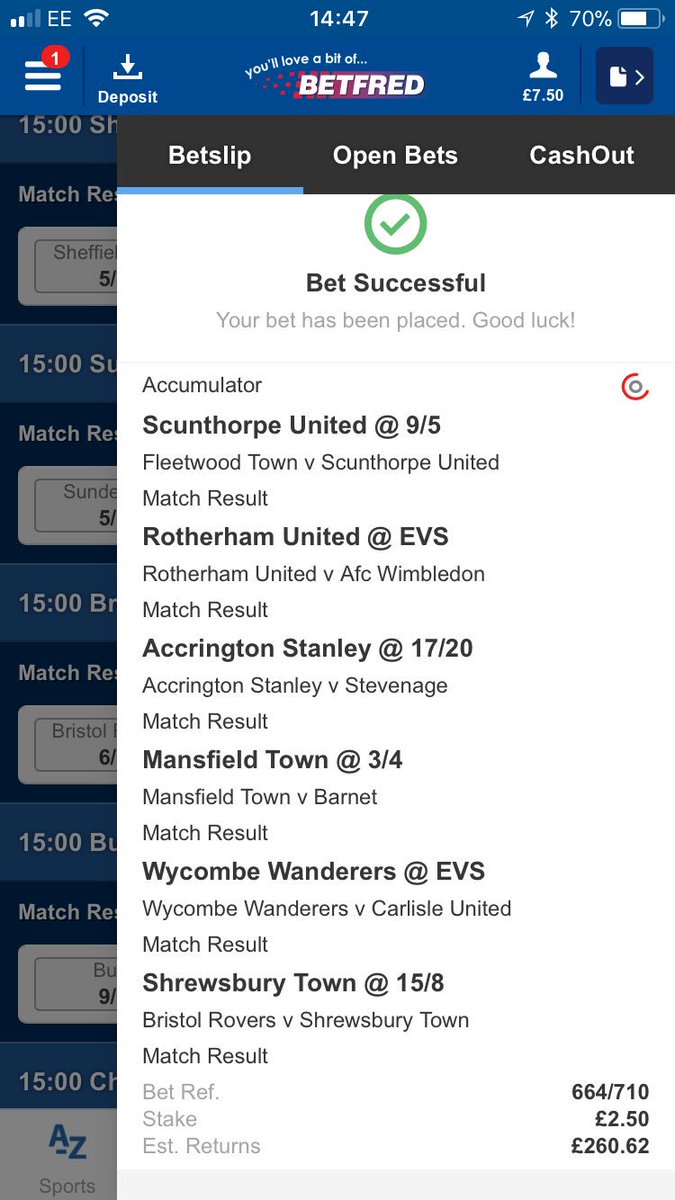 VillaDaiz's tweet photo. Thankyou to Wycombe @wwfcofficial for turning it around in the 93rd and 96th @MarcusBean @Paris_Hall #acca #smallwin #100to1 #bookiebashing #betfred https://t.co/woR4szkFnT