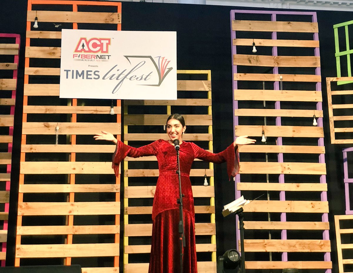 ACTFibernet's tweet photo. Get set for a magical recital of The Sun and Her Flowers by none other than the incredible @rupikaur_ at the #ACTTimesLitFest. https://t.co/bJ2wQkVfgp