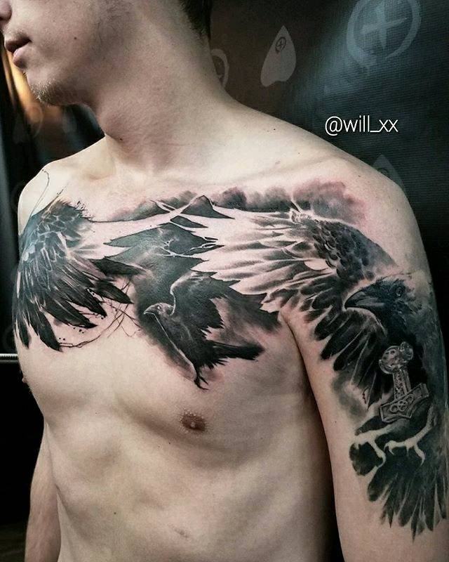 BlaqueSalt's tweet photo. Almost finished with this ... Thanx Sam , u kept it chill as hell over that sternum! 📷: @will_xx https://t.co/eDar6VacVR