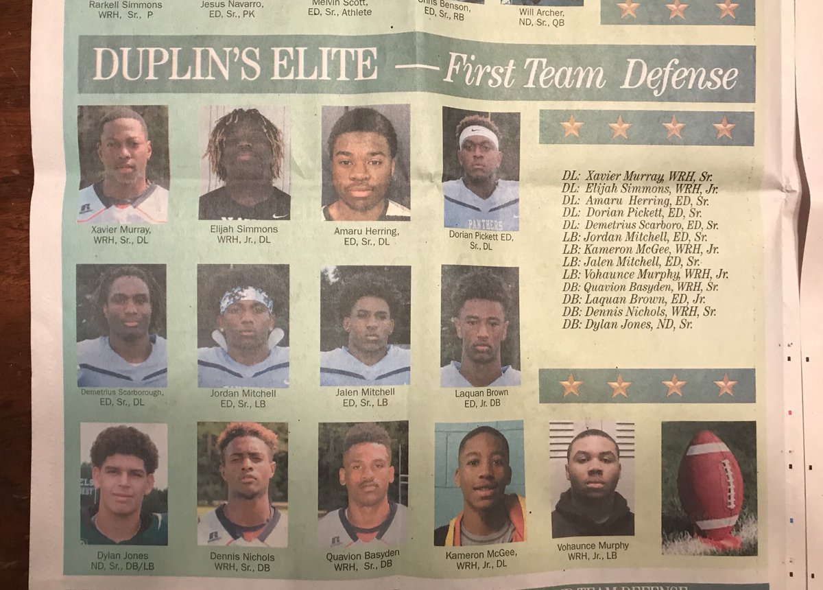 NDHSFootball's tweet photo. Congrats to Dylan Jones, Duplin Times first team defense. https://t.co/HKVXKWO84x
