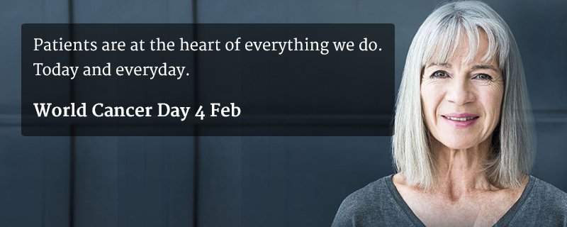 Patients are at the heart of everything we do. Today and everyday #WorldCancerDay #transformingcancercare #liquidbiopsy
