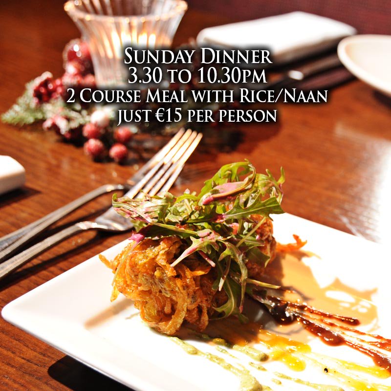 CinnamonGard's tweet photo. It's a beautiful Sunday Afternoon in Ashbourne. 
Now Open for Sunday Dinner.
Try our great value Sunday Dinner. 3.30pm to 10.30pm
2 Course Meal with Rice/Naan for just €15 per person.
Call 01 835 2777 for reservations.
#CurryGuy #SpiceUpYourLife https://t.co/EmMrN2Y3hE
