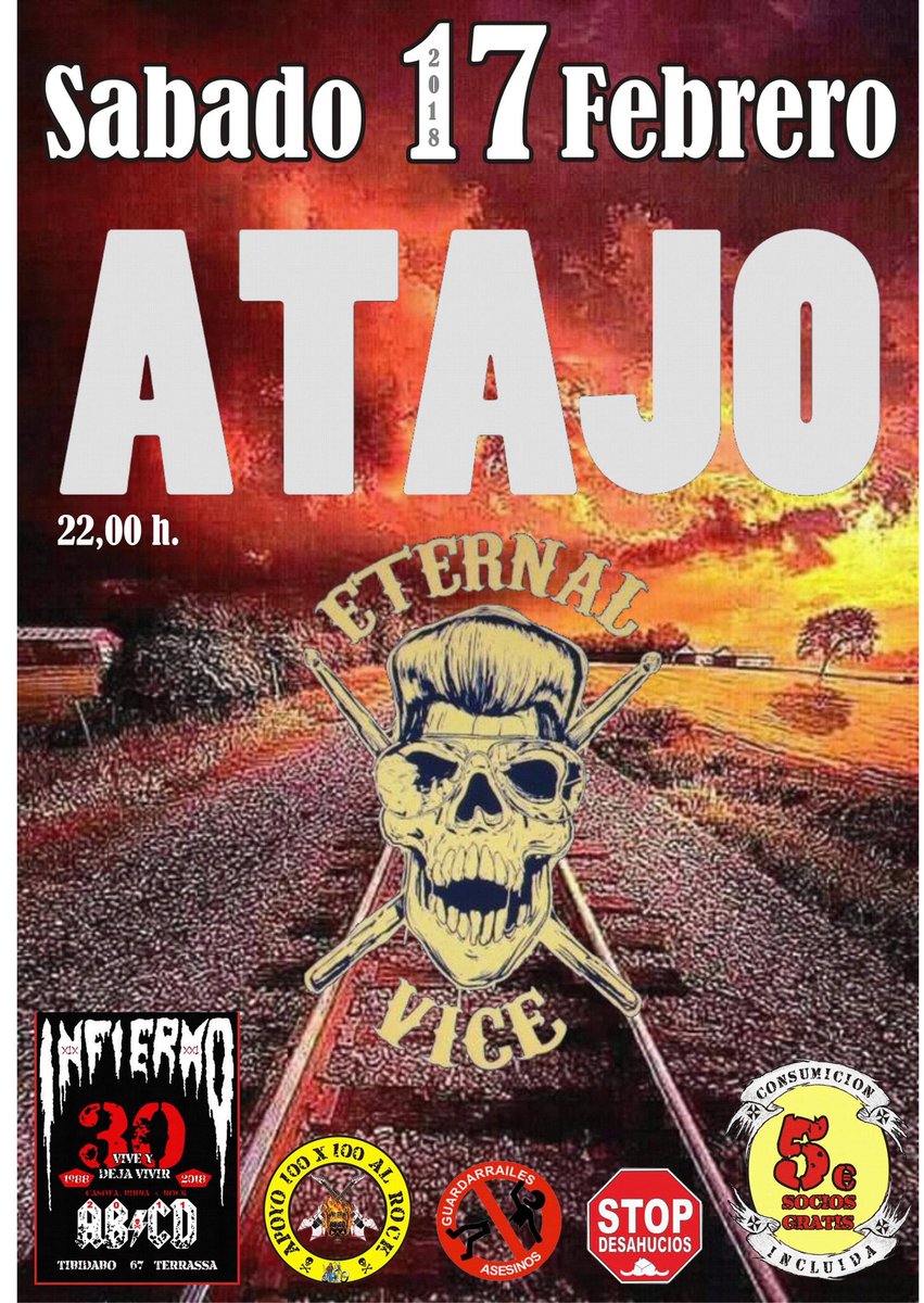17 de febrero en Terrassa Sala Infierno con Eternal Vice!!!