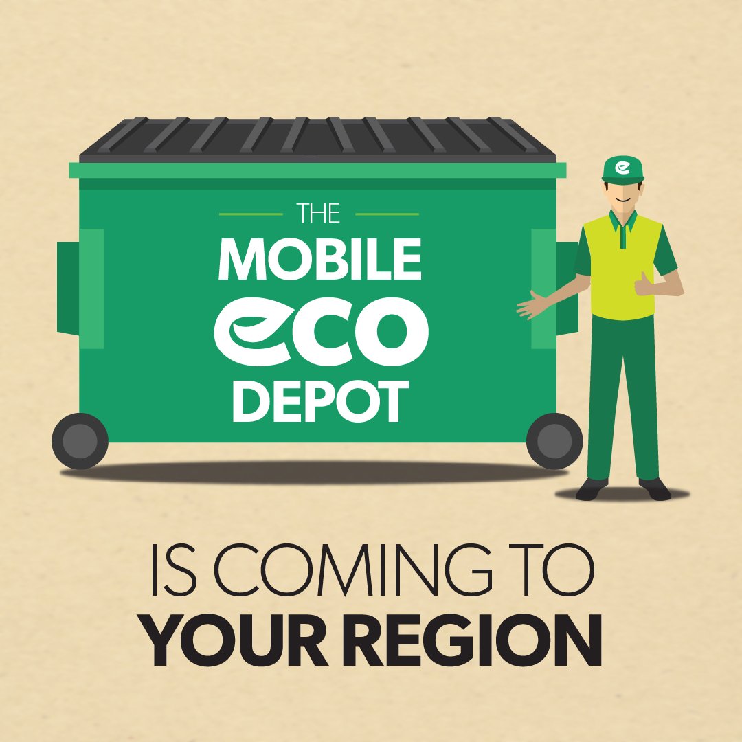 Our MOBILE ECO-DEPOT is in the Village of Cap-Pelé this week! Come see us February 7 and 8 from noon to 8 pm at the arena parking lot. ow.ly/FuzU50fP3Px