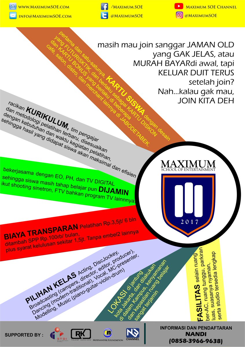 MaximumSoe's tweet image. masih mau join sanggar JAMAN OLD yang GAK JELAS, atau MURAH BAYAR di awal, tapi KELUAR DUIT TERUS setelah join?
Nah...kalau gak mau, JOIN KITA DEH