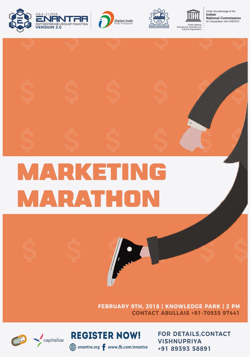 enantra's tweet photo. Do you have what it takes to woo the buyers out there? Can you sell anything and everything? 
This is the right place where you should be, Join us in this enthralling event and unleash the marketing genius in you!
Register @ https://t.co/kHrxQCROXZ
#BackInBusiness https://t.co/vkbS9mKiKf