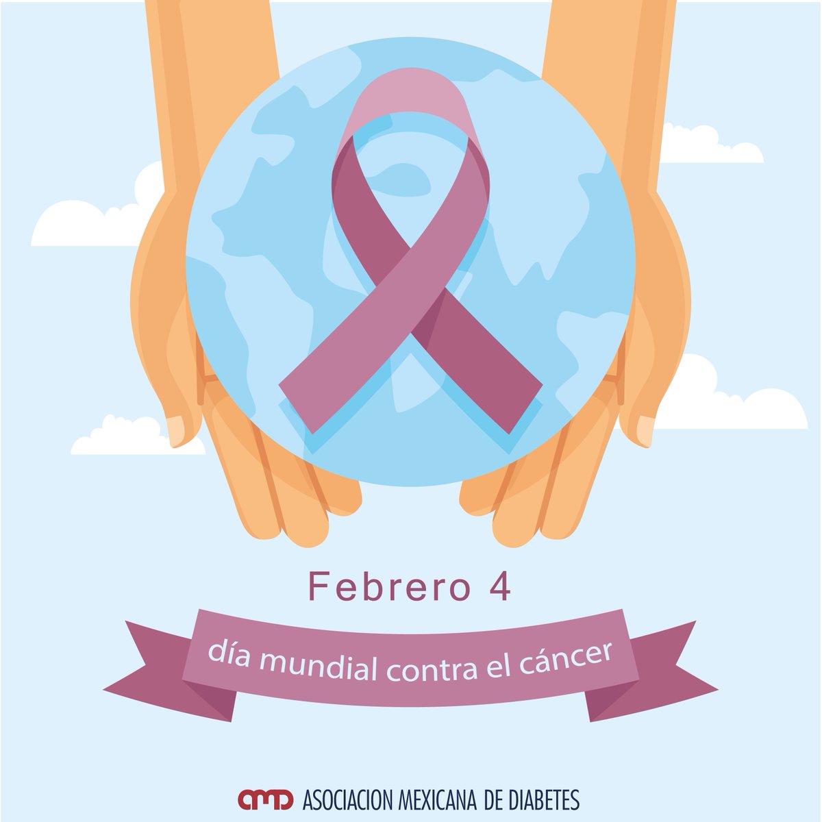 AsocMexDiabetes's tweet photo. La AMD se solidariza con los que luchan día a día y a los que los acompañan en el camino. #DíaMundialContraElCáncer #WorldDayCancer https://t.co/NWzacYLOCY