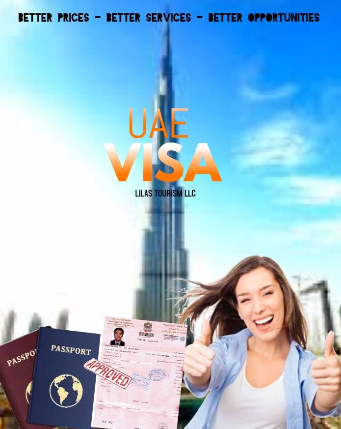 LilasTours's tweet photo. Cheapest #UAE #Visa

-30 Days #Tourist Visa: (AED 350). 
-90 Days Tourist Visa: (AED 1,000).

For More Details, Please Contact us on:

WhatsApp: 0565603302 / 0561020761 
Landline: 042957576 
Email: info@lilastourism.com &amp; visa@lilastourism.com https://t.co/1EombrfqpD