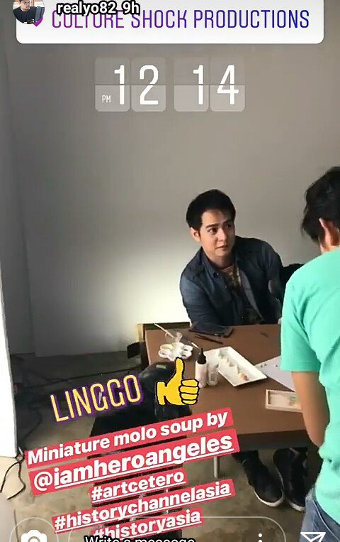 grace102011's tweet photo. From @realyo82 IG story
πππ
Thank-you!
Filming @iamheroangeles βs miniature food art for #OMGPH #HistoryChannelAsia #HistoryAsia #CultureShockProductions #heroangeles https://t.co/FtUJAZO45Q