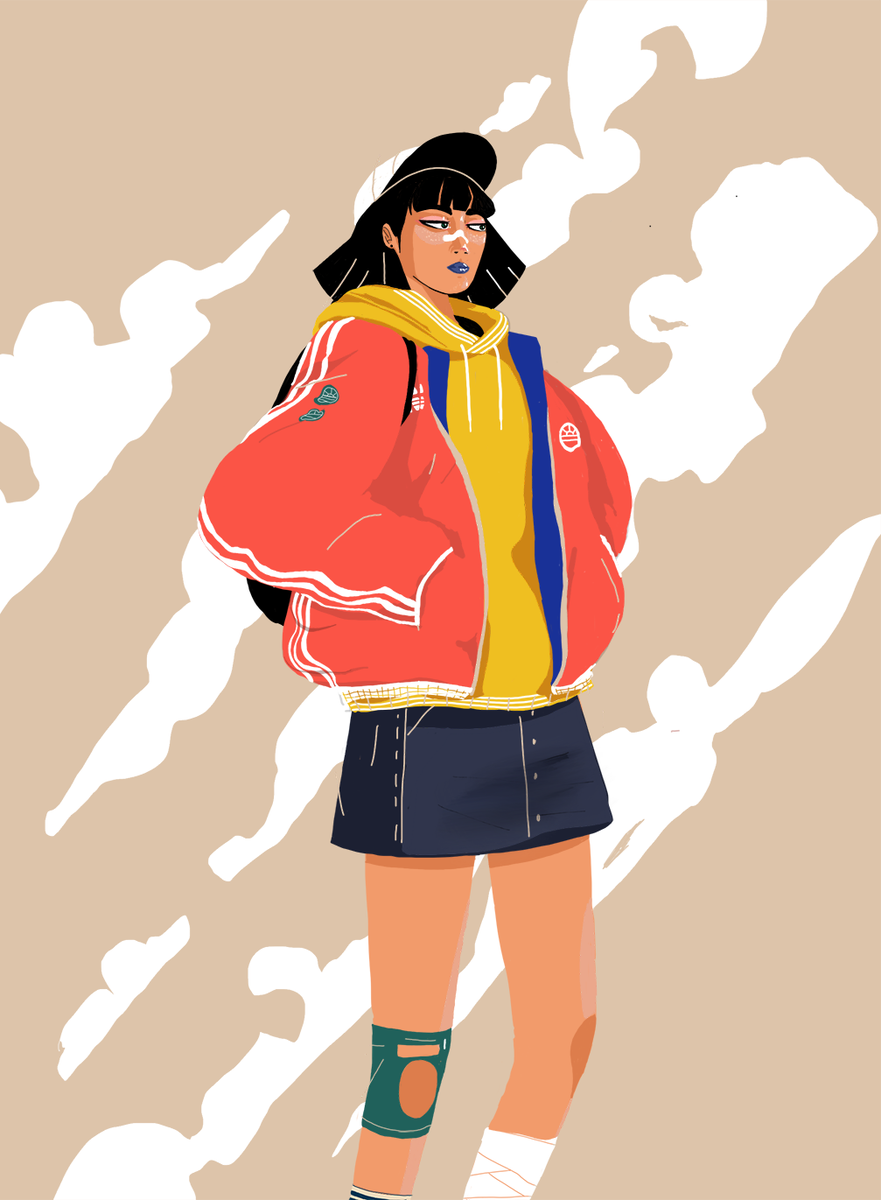 nuriabojn's tweet photo. Some more character design. Love oversized clothes. https://t.co/kDGhRdMVCV