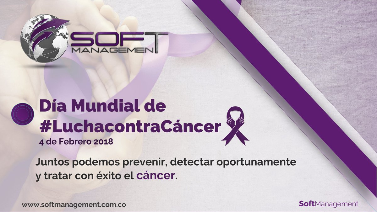SoftManagement_'s tweet photo. Hablar de cáncer ya no da miedo. “Hay Esperanza para #VencerElCáncer” #DíaMundialContraElCancer dedicado a tod@s esos #héroes que luchan la batalla más importante de sus vidas.¡Que la esperanza sea más fuerte que el miedo!..
#LuchaContraElCancer #softmanagement #WorldCancerDay https://t.co/XyBUuFcCFs
