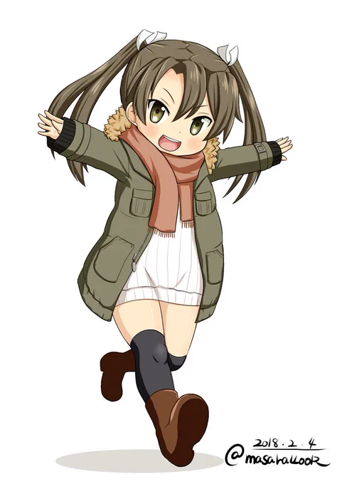 #艦これ版深夜の真剣お絵描き60分一本勝負
#艦これ版真剣お絵描き60分一本勝負_20180204
#瑞鶴
デフォルメな瑞鶴さん 