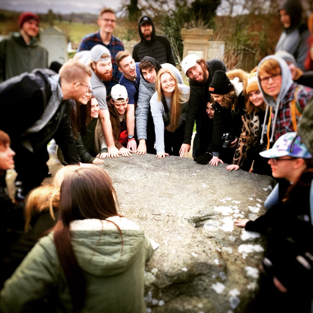 Day 1- John Brown University Visit Saint Patrick’s Grave in Downpatrick. #storyofirelandstartshere #homeofsaintpatrick