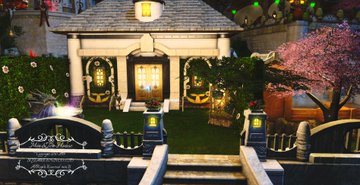 Ff14 皆の素敵なバスルームや コーナーヘッジパーティション を使った素敵なお庭
