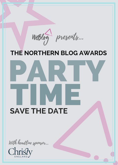 WeBlogNorth's tweet photo. Who got their save the date yesterday? Better still, who's already bought a ticket to this year's @northblogawards ? #NBAs18 #itspartytime https://t.co/1L2nuIcM9I