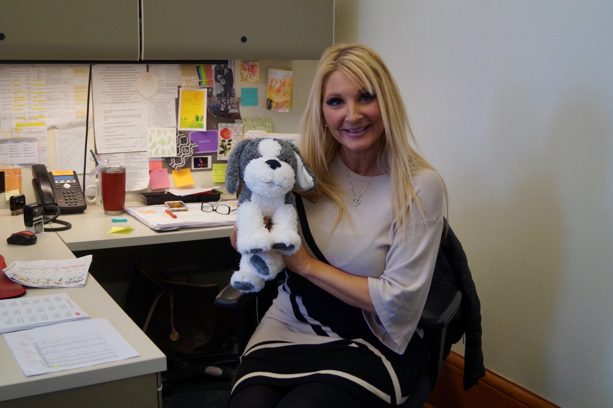 SetonHill_PB's tweet photo. Even Betty Kokoska, the Administrative Assistant, has to admit how excited she is for Take a Bear, Send a Bear! https://t.co/cvTa1GO4A4