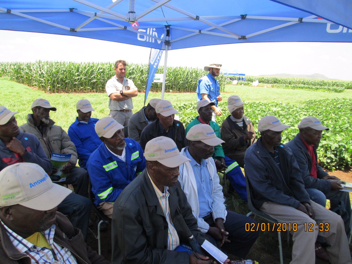 gsafarmerdev's tweet photo. Grain SA FD Louwsburg office ~> Farmers Day @ Morgenzon, Mpumalanga last week. Many interested farmers attended & learned abt maize prod., chemicals, weed control, pests & diseases, insecticides & safe use of chemicals. Thanks 2 all who attended. #MakingADifference #FarmerDev https://t.co/0Sx9iS2HAA