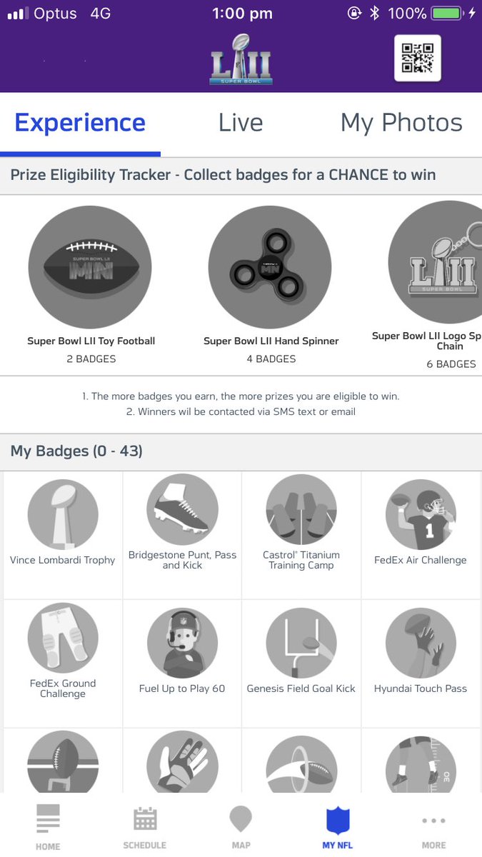 MrBlairHughes's tweet photo. Worth checking out today before #SBLII is the @SuperBowl Fan Mobile Pass app. Cool features include @Image_Metrics Facepaint filter, prize tracker, mobile merch pick-up and more. #fanengagement #sportsbiz #SB52 @MNSuperBowl2018 https://t.co/PbpbukTVjR