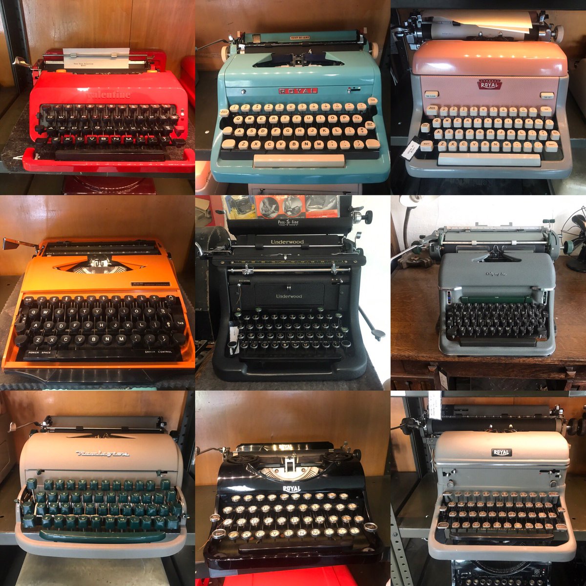 AceTypewriter's tweet photo. We've got some great #typewriters out for sale right now...slowly building back inventory after a busy holiday season. https://t.co/qauyEDEmLA
