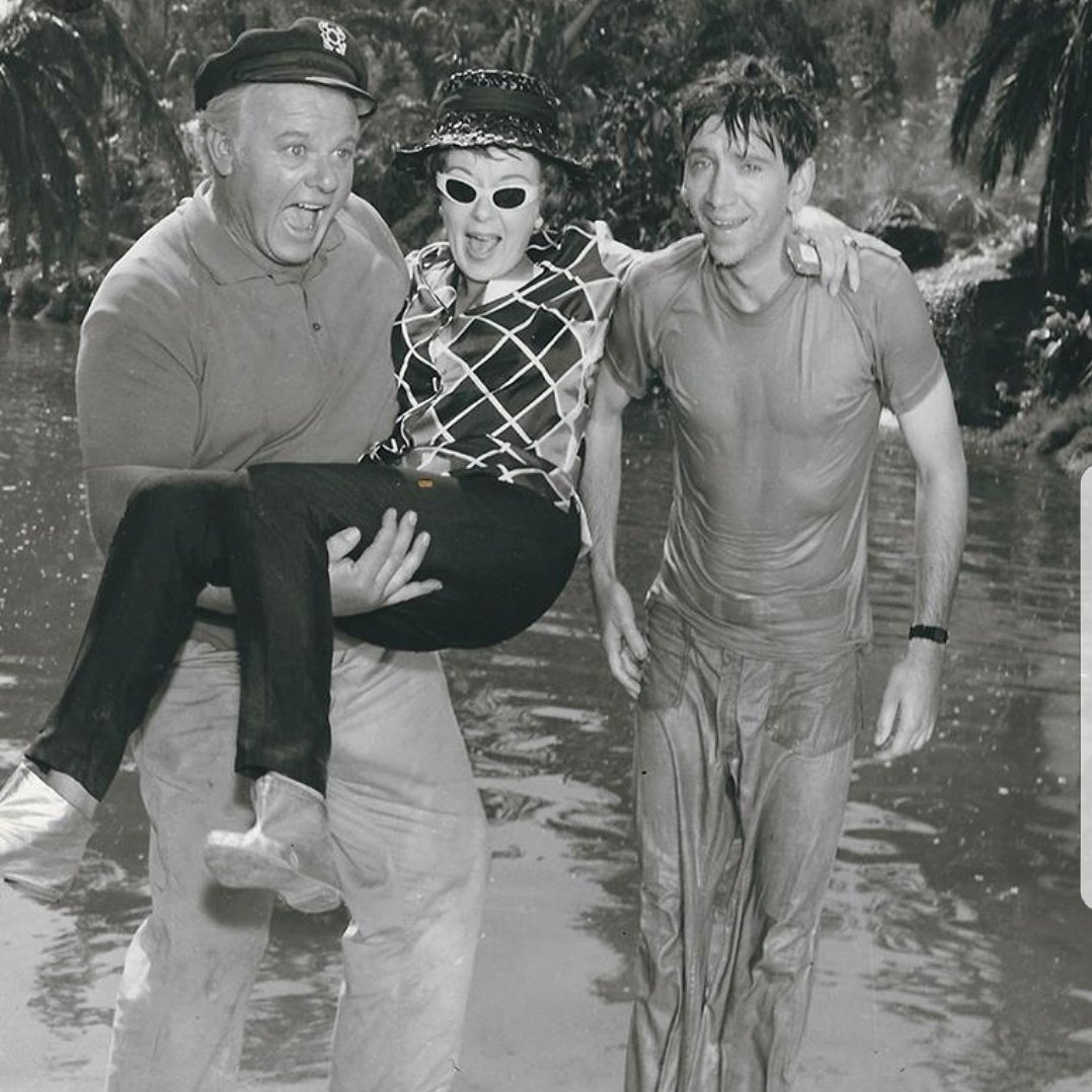 Director Ida on the set of Gilligan's Island. #alanhalejr #idalupino #bobdenver