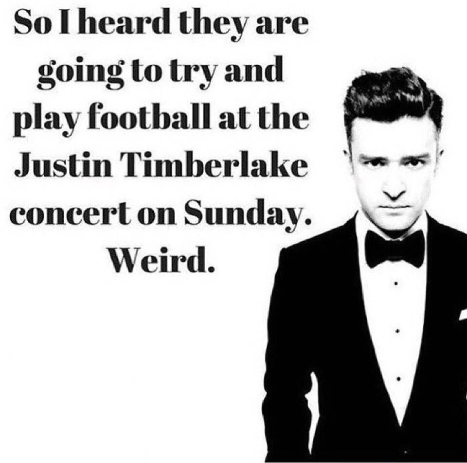 MkReid11's tweet photo. #TeamTimberlake #SuperBowlSunday https://t.co/u8v3XkaAue