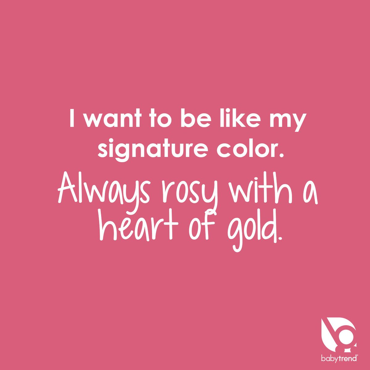 baby trend rose gold