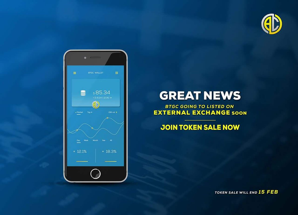 Bitgoldconnect's tweet image. BITGOLDCONNECT UPDATE

BTGC is going to get listed on international exchanges soon. Worldwide traders community is ready to purchase BTGC during exchange launch.Get register now to Join our Tokensale. Don't miss the chance to be a millionaire.

Regards,
THE BITGOLDCONNECT TEAM