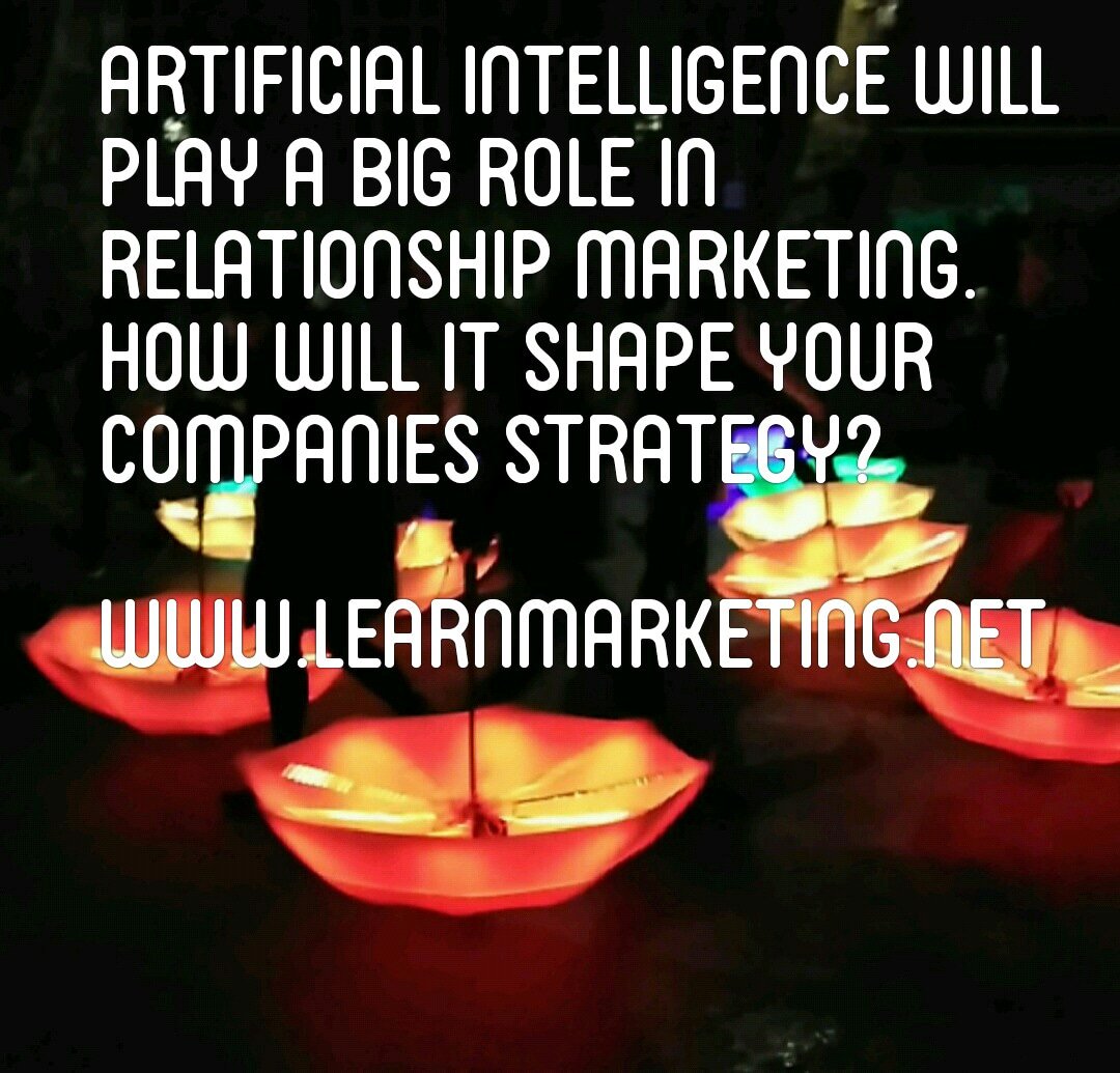 Artificial intelligence and relationship marketing. #marketing #marketingmix #internationalmarketing #businessperson #businessman #businesswomen #learnbusiness #startup #CIM #entrepreneurship #education #entrepreneur #bostonmatrix #learnmarketing #infographic #INFOGRAPHICS