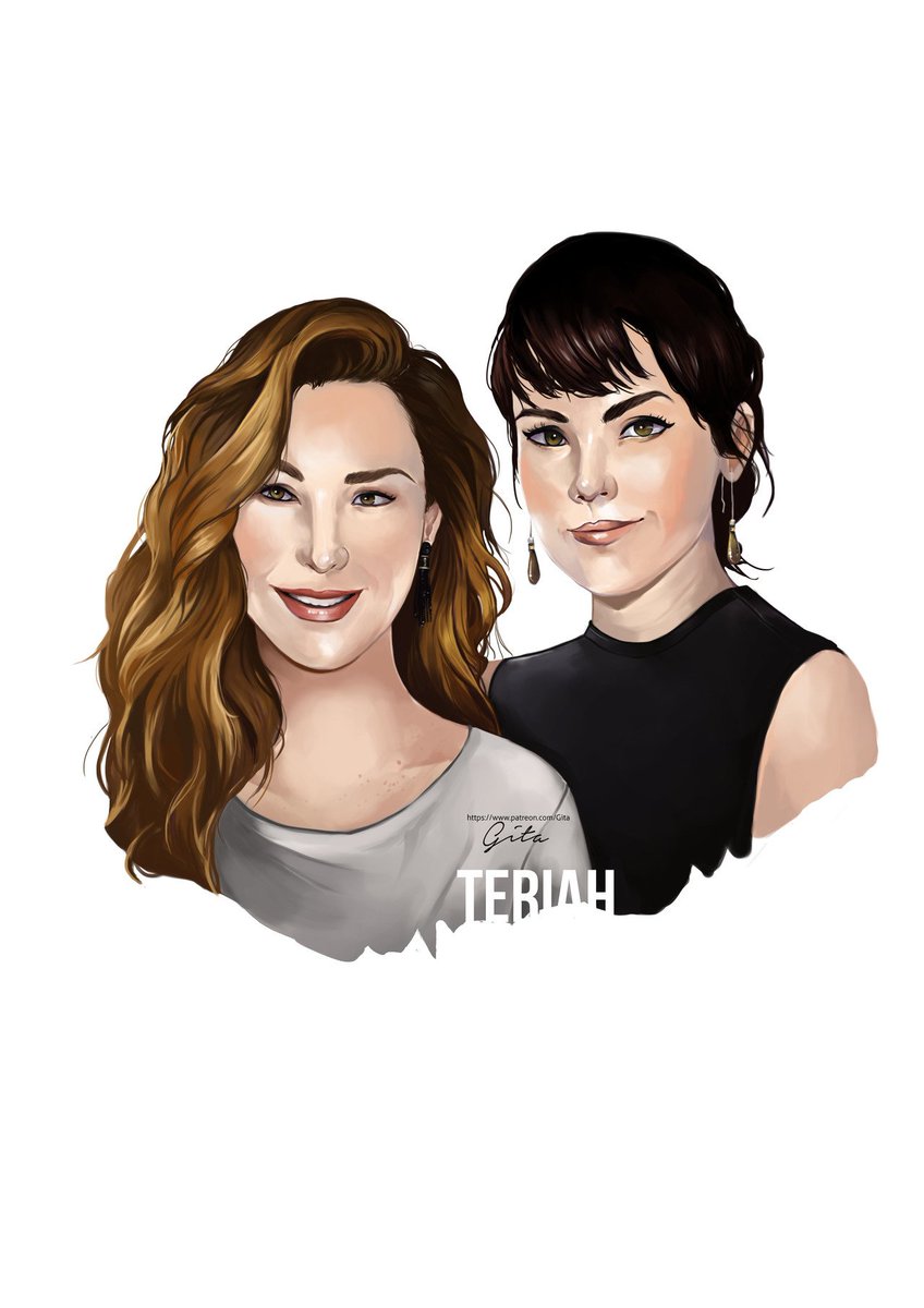 I found who the artist's real name is outside of Tumblr. 
Her name is Gita. 
Here's more art from her. 
<a href="/camryngrimes/">Camryn Grimes</a> 
<a href="/caitfairbanks/">christy</a> here's an artwork of you both. 
She's a Mariah and Tessa fan. 
#Teriah
#CamCait 
#LGBT 
#art 
#fanart
#YR