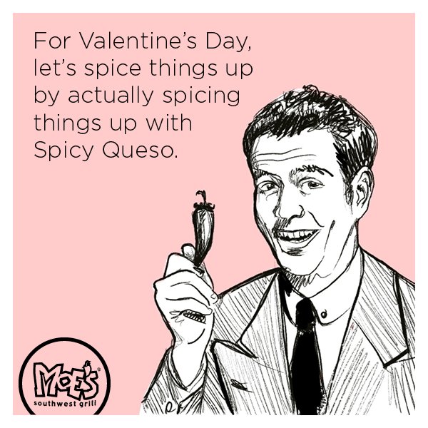 Moes_HQ's tweet photo. Two words: spicy queso #quesobae https://t.co/OpMJ9kKscL