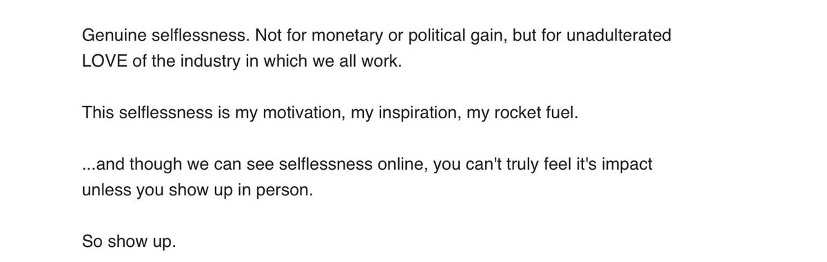 The new #alpha insurance narrative #showup and give  without expecting anything in return. This is the behavior that will allows us to adapt our model by helping each other adapt #Selfless giving #RocketFuel for our industry <a href="/RyanHanley_Com/">Ryan Hanley</a> <a href="/AgencyNation/">Agency Nation</a> <a href="/IAOAlliance/">IAOA</a> #5amclubins